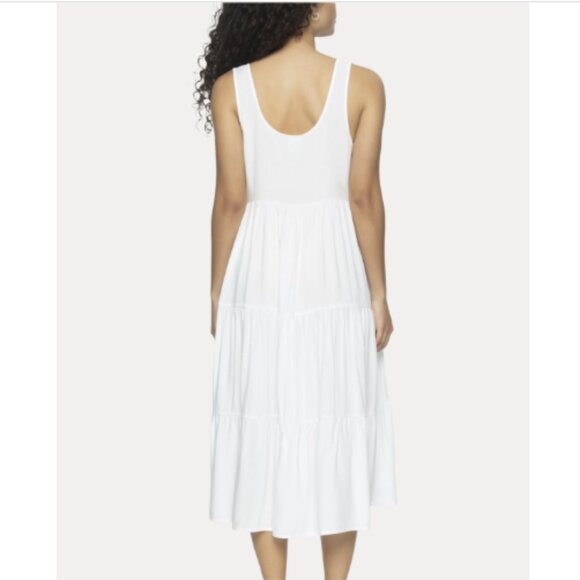 Felina Women's Isabelle MIDI Flowy Dress, White, NWT - Picture 3 of 4